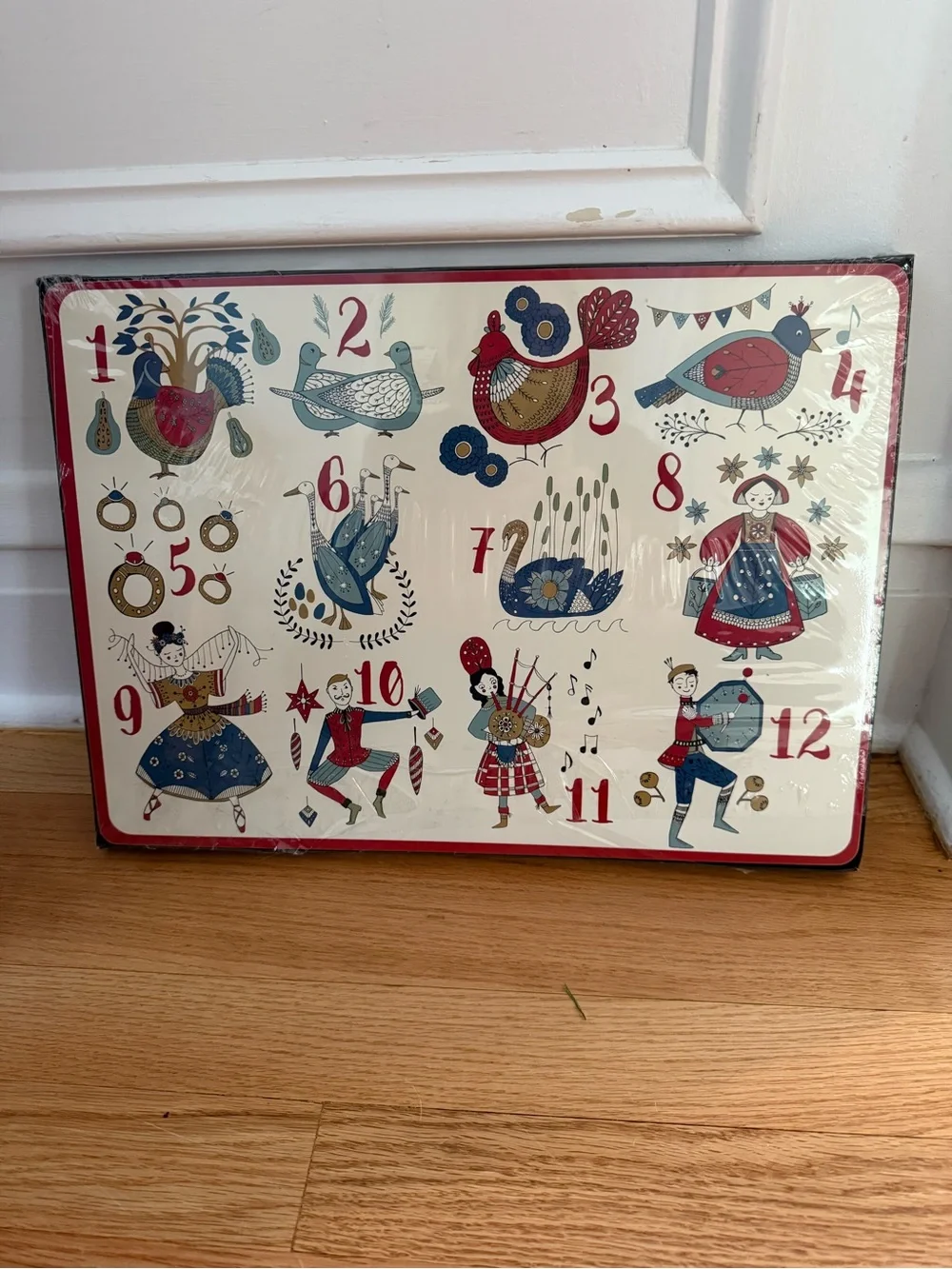 NWT 12 Days of Christmas Folk Art Placemats